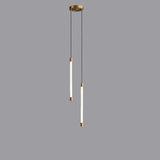 transparent strip acrylic tube 2lights LED pendant light modern lamp