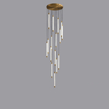 transparent strip acrylic tube 16lights LED pendant light modern lamp