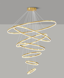 D1500MM Large size circular ring chandelier Smart LED intelligent Light