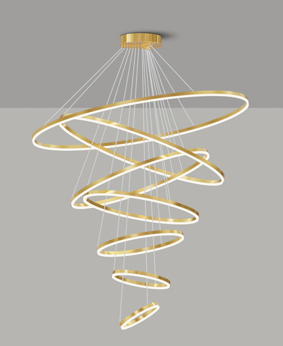 D1500MM Large size circular ring chandelier Smart LED intelligent Light