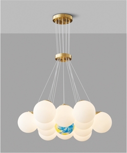 9717 balloon glass ball light simplified chandelier lamp